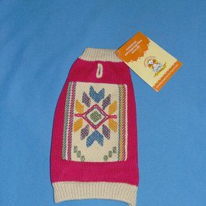 NEW  Happiness Hugs Yak Down Doggie Sweater Small